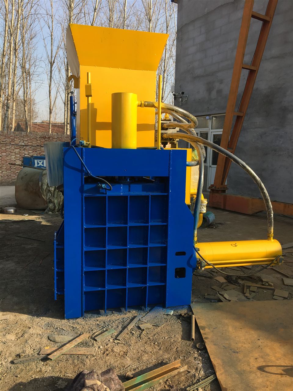 卧式黄贮稻壳秸秆打包机,立式金属打包机,卧式压块机